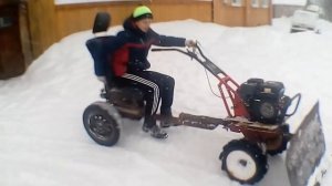 ОБЗОР НА МОТОБЛОК С АДАПТЕРОМ И ЛОПАТОЙ