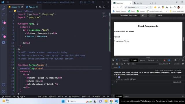 How to Create React Components and Style React Components смотреть онлайн