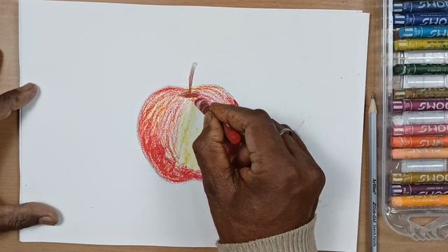 Apple Drawing Sketch & Color Full Tutorial/Easy Apple Drawing For Beginners #appledrawing смотреть онлайн
