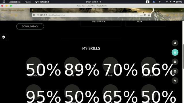 Dark theme responsive personal portfolio using bootstrap 4 and jquery | part 4 смотреть онлайн