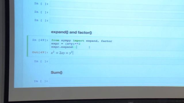 An introduction to SymPy смотреть онлайн