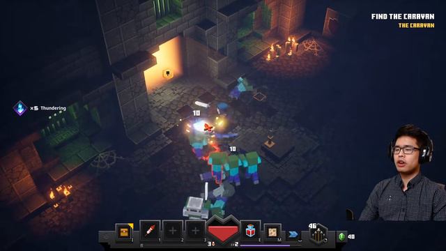 MINECRAFT DUNGEONS | Finally, No Jump Scares! :D | MangoMike Tries смотреть онлайн