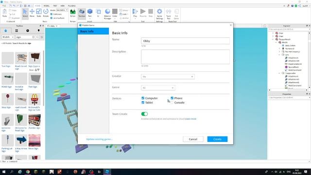Как опубликовать свою игру в Роблоксе? смотреть онлайн