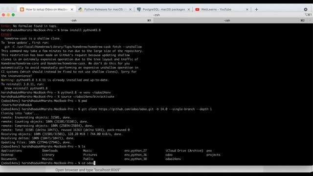 How to install Odoo on macos | Odoo installation guide | Odoo setup tutorial смотреть онлайн