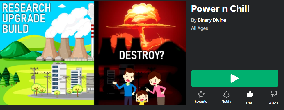 Power n Chill|Roblox game смотреть онлайн