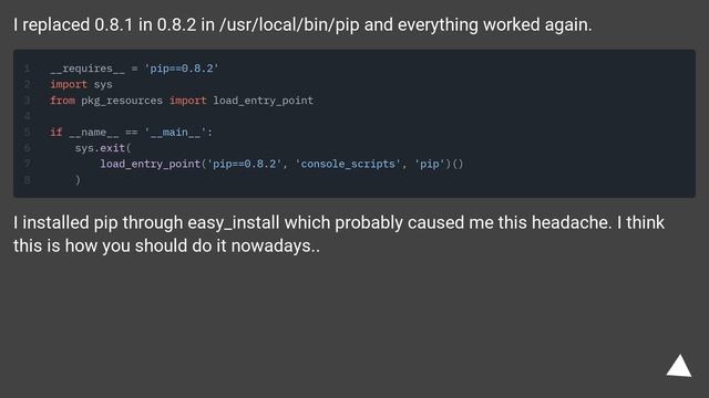 pip broke. how to fix DistributionNotFound error? смотреть онлайн