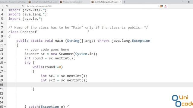 The Lead Game CodeChef Solution in Hindi || JAVA || by Anil Chaudhary смотреть онлайн