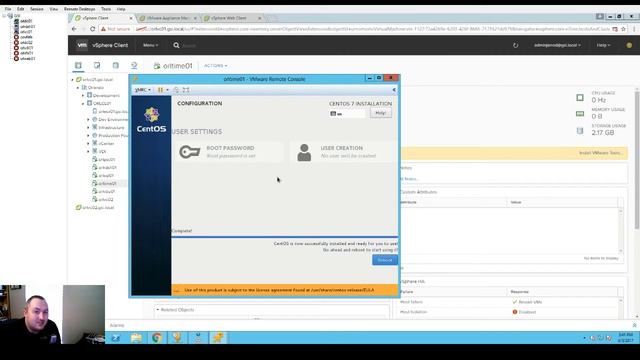 Install CentOS 7 on vSphere 6.5 смотреть онлайн