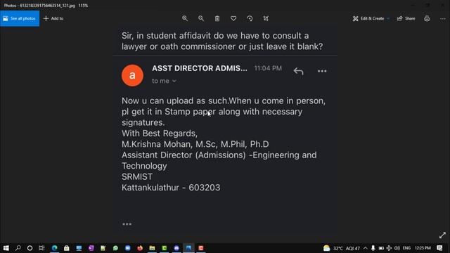 SRM Online Enrollment Process Issues and Doubts Errors | unable to upload | No refund rule смотреть онлайн