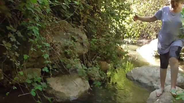 На горной реке с тёзкой Аней. Купание в холодной воде. смотреть онлайн