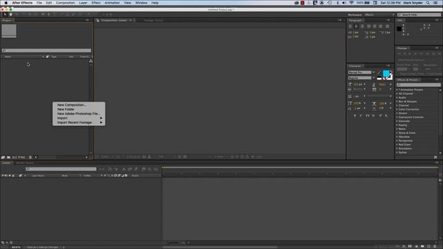 01 After Effects Photoshop File Prep and New Composition смотреть онлайн
