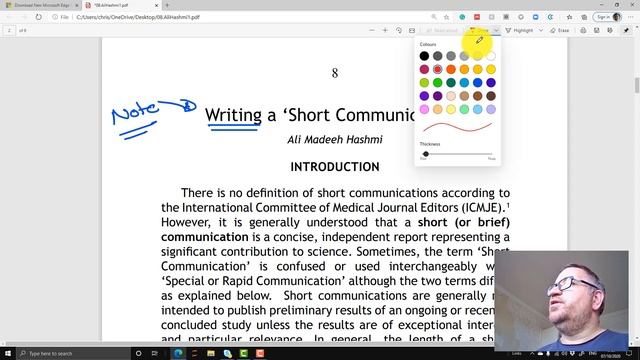 Annotating a PDF with Microsoft Edge смотреть онлайн