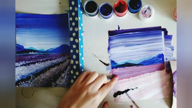 Мастер-класс в технике быстрого рисования с элементами правополушарного рисования «Пейзаж». смотреть онлайн