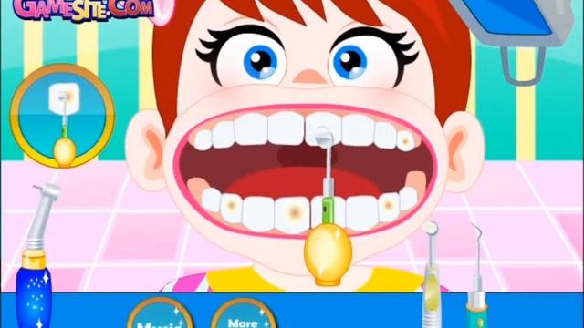 Baby Lulu At Dentist game video for great fun-Kids Game-Dental Care-Baby Games смотреть онлайн