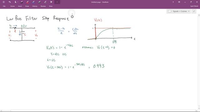 Low Pass Filter Step Response смотреть онлайн