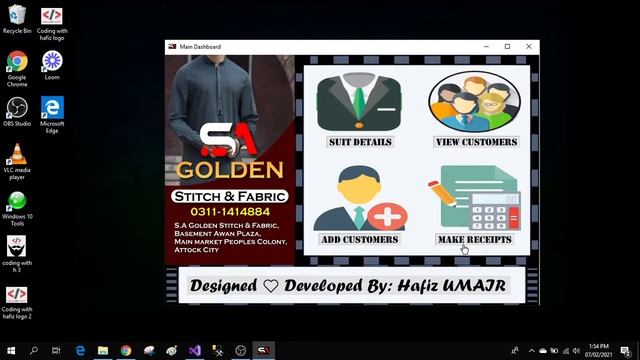 1.Tailor Management System C# with SQL Database | Project Demo | C# Projects 2021 URDU смотреть онлайн