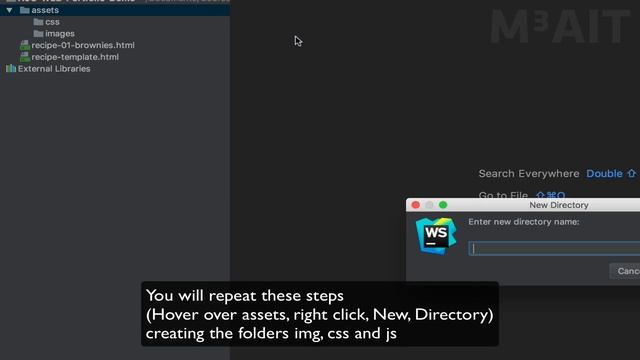 WebStorm - Creating a Basic Site Folder Structure смотреть онлайн