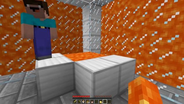 ЛАВОВЫЙ МОНСТР ПРОТИВ НУБА В МАЙНКРАФТ ! МОНСТР ИЗ ЛАВЫ ПОСТРОИЛ ДОМ ИЗ ЛАВЫ И НУБИК В MINECRAFT