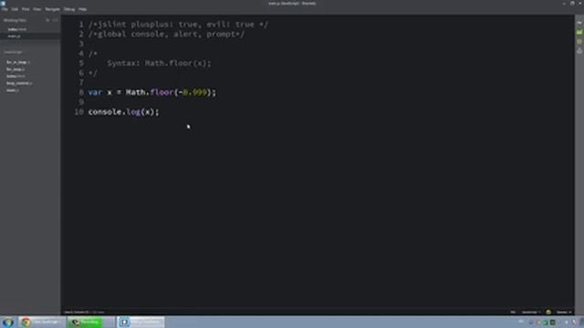 Learn JavaScript In Arabic 51 Math Floor смотреть онлайн