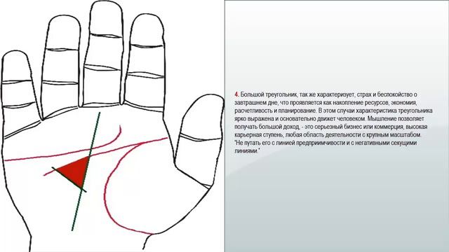 Денежный треугольник и Линия меркурия Ментальный треугольник и Борозда предприимчивости смотреть онлайн