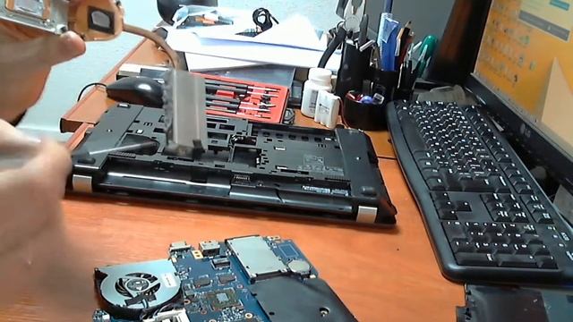 Чистка и разборка ноутбука HP ProBook 4535 смотреть онлайн