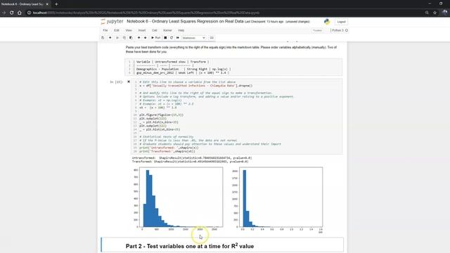Guide to Notebook 6 Ordinary Least Squares Regression on Real Data смотреть онлайн