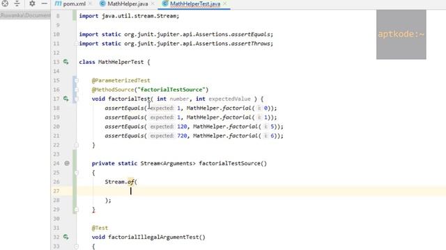 Unit Testing Tutorial #3 - Junit 5 @ParameterizedTest and @MethodSource смотреть онлайн