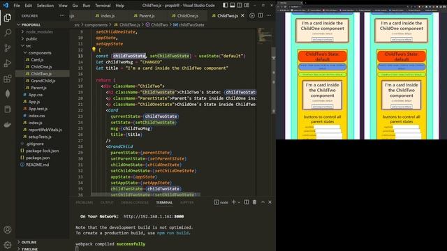 React tutorial Prop Drilling смотреть онлайн