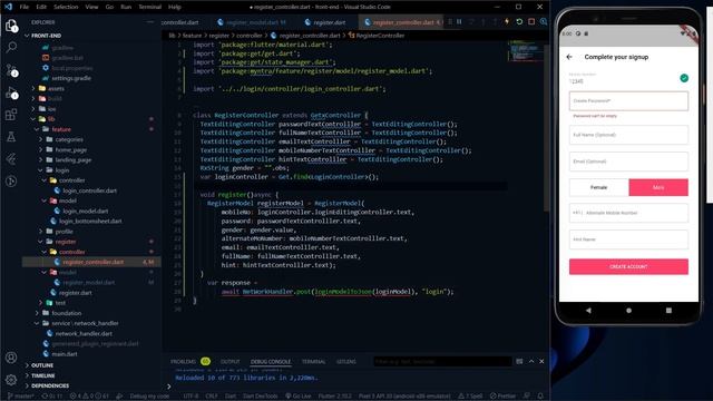 Flutter - Let's integrate Register Rest API endpoint with GetX || GetX controller || #20 смотреть онлайн