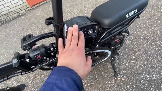 Электровелосипед складной 400W. 2 сиденья. 35км/ч смотреть онлайн