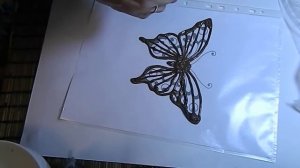 как сделать объёмную бабочку из шоколада
