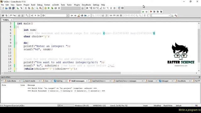 Write a c program to find the range of a set of numbers entered through the keyboard. смотреть онлайн
