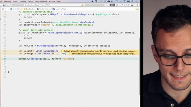 CoreData für Anfänger ? — Swift Tutorial (deutsch) — Programmieren lernen смотреть онлайн