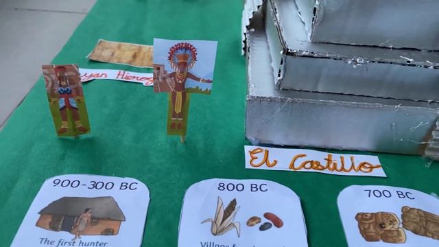 Maya Civilization school project| El Castillo,Chichen Itza made out of cardboard | #mayacivilizatio смотреть онлайн