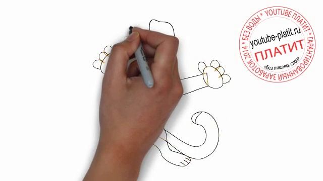 Как нарисовать тигру из мультфильма про винни пуха карандашом смотреть онлайн