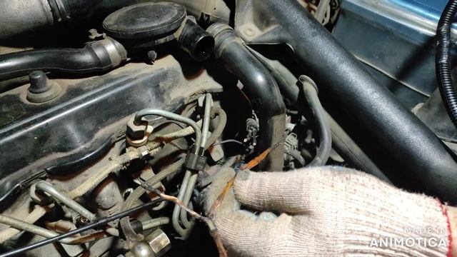 VW Golf 3 Turbodiesel замена проводки на свечи накала