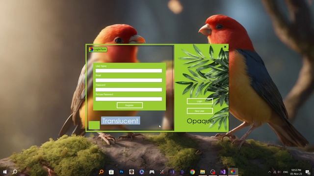 C# WinForms Translucent and Opaque blur free open source code смотреть онлайн