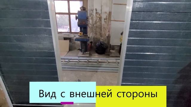 Широкие ворота с встроенной калиткой .Усиленные ворота. смотреть онлайн