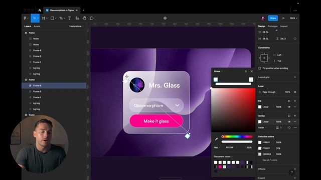 Glassmorphism Effect in Figma (3 Min Tutorial) смотреть онлайн