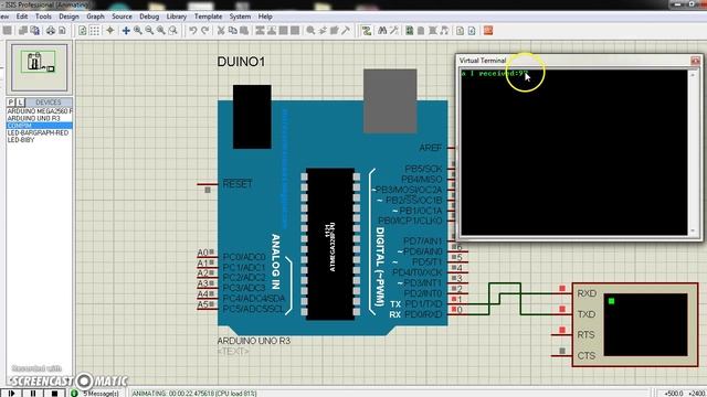 Tutorial :(USART) Arduino serial.read() using proteus смотреть онлайн