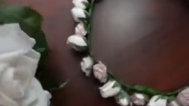 White Roses, White Lisianthus Classic Wedding Flowers
