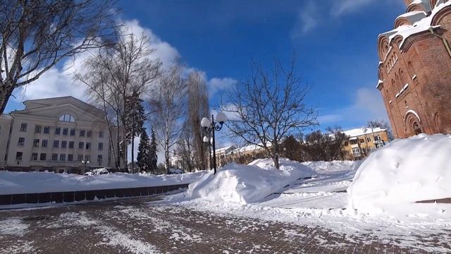 ЧЕРНИГОВ Парк Богдана Хмельницкого зимой смотреть онлайн