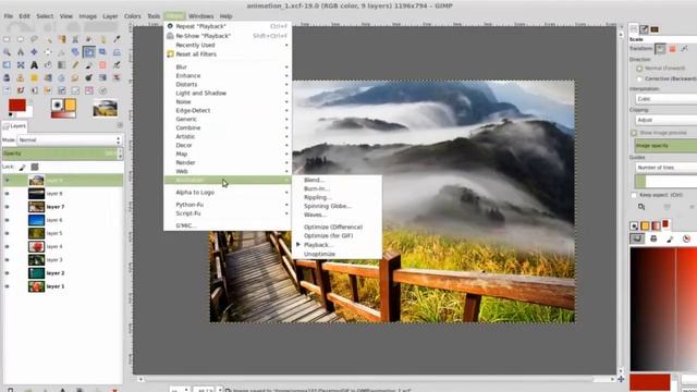 GIF Animation in GIMP смотреть онлайн