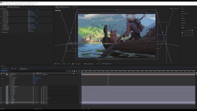tutorial create 3D zoom effect with Adobe After Effects from 2D image смотреть онлайн