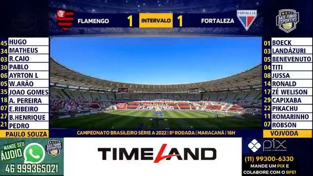 FLAMENGO X FORTALEZA | 9ª RODADA DO BRASILEIRÃO SÉRIE A 2022 - CAMPEONATO BRASILEIRO 22 - AO VIVO смотреть онлайн