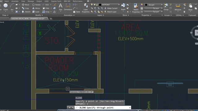 Paano gamitin ang xline command at kunin ang mid ng dalawang points sa Autocad l ARKIdose смотреть онлайн