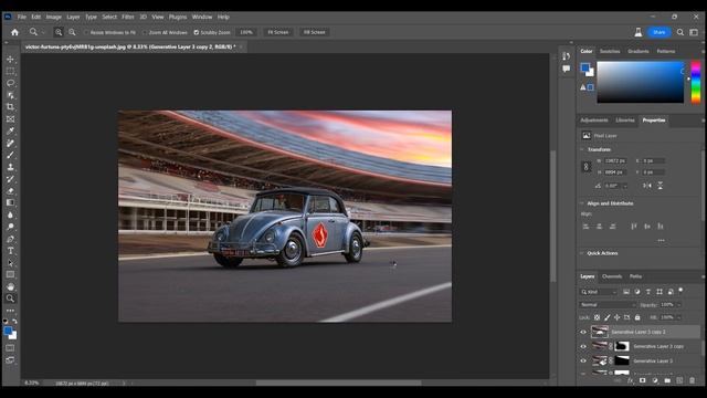 Generative Fill in Photoshop: photo manipulation with Adobe Firefly AI Tool! смотреть онлайн