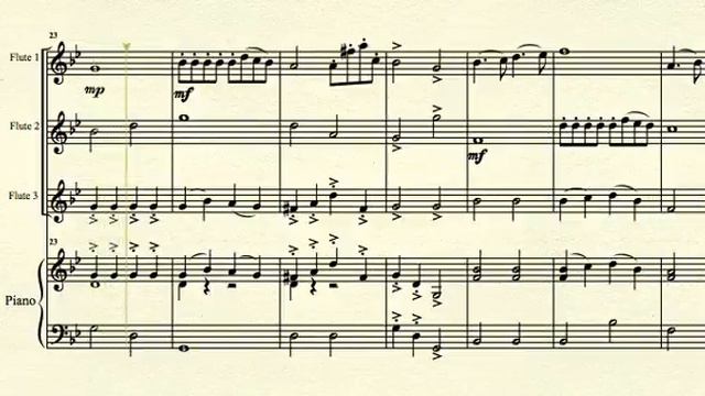 Minka - for 3 flutes with optional piano смотреть онлайн