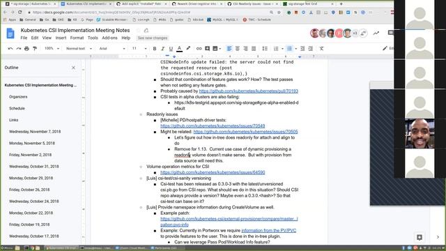 Kubernetes SIG Storage - CSI Implementation Workgroup 20181107 смотреть онлайн