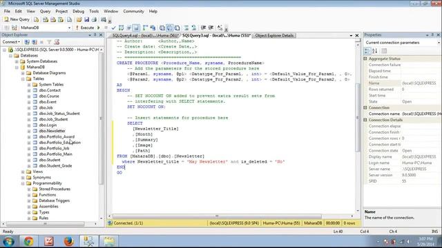 MaharaZone: How to write SQL Server Stored Procedure for Select Query смотреть онлайн